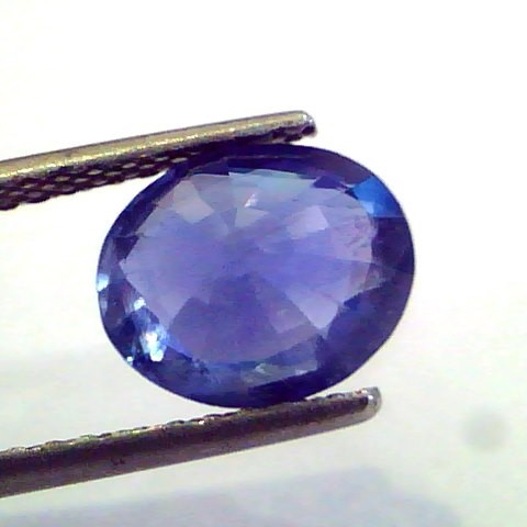 3.86 Ct Unheated Untreated Natural Ceylon Blue Sapphire Neelam Gems