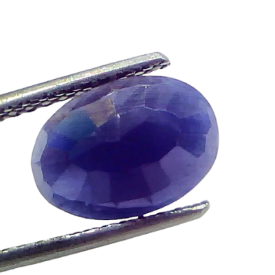 3.88 Ct Certified Unheated Untreated African Blue Sapphire Neelam Stone 3.88 Ct Certified Unheated Untreated African Blue Sapphire Neelam Stone
