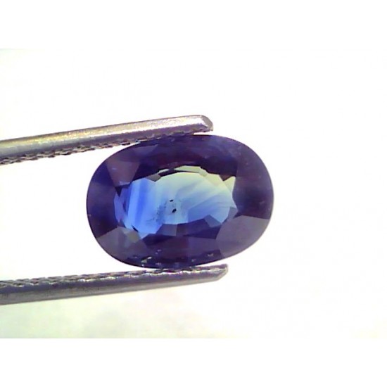 3.93 Ct Certified Unheated Untreated Natural Ceylon Deep Blue Sapphire