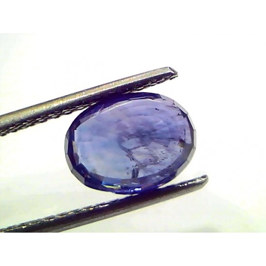 4.02 Ct IGI Certified Unheaated Untreated Natural Ceylon Blue Sapphire AA