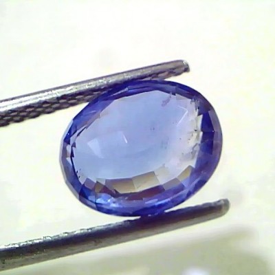 4.09 Ct IGI Certified Unheated Untreated Natural Ceylon Blue Sapphire AAAA