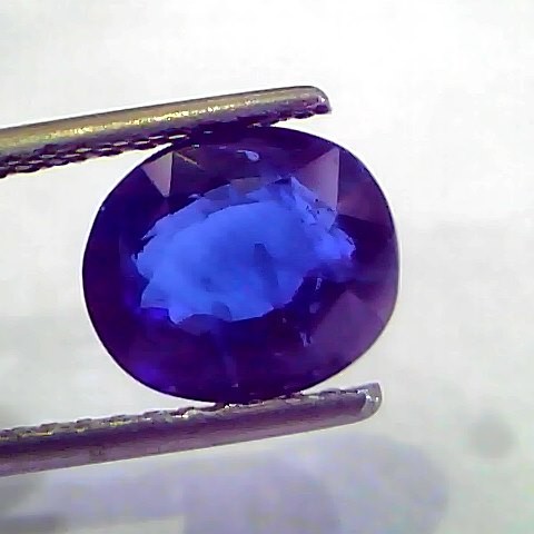 4.08 Ct Untreated Natural Deep Blue Ceylon Sapphire Neelam