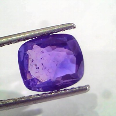 4.11 Ct Unheated Untreated Natural Violet Blue Sapphire Khooni Neelam