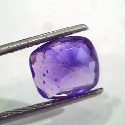4.11 Ct Unheated Untreated Natural Violet Blue Sapphire Khooni Neelam