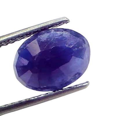 4.13 Ct Certified Unheated Untreated African Blue Sapphire Neelam Stone 4.13 Ct Certified Unheated Untreated African Blue Sapphire Neelam Stone