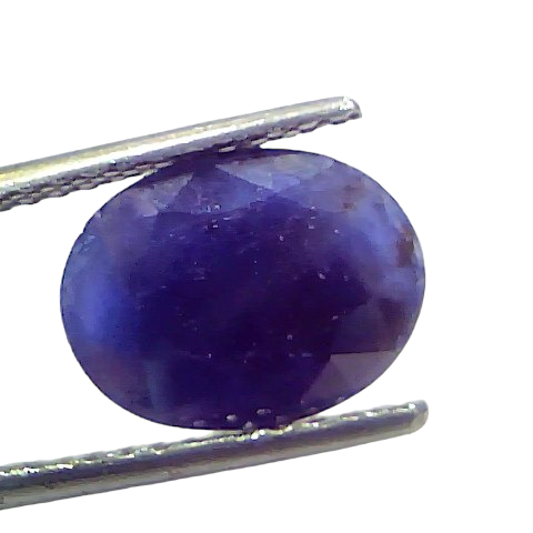 4.59 Ct Certified Unheated Untreated African Blue Sapphire Neelam Stone 4.59 Ct Certified Unheated Untreated African Blue Sapphire Neelam Stone