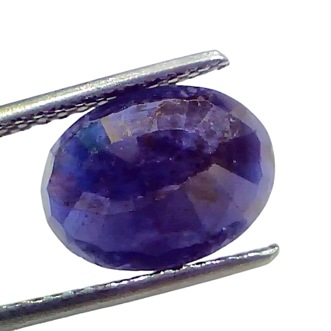 4.59 Ct Certified Unheated Untreated African Blue Sapphire Neelam Stone 4.59 Ct Certified Unheated Untreated African Blue Sapphire Neelam Stone