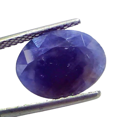 5.77 Ct Certified Unheated Untreated African Blue Sapphire Neelam Stone 5.77 Ct Certified Unheated Untreated African Blue Sapphire Neelam Stone