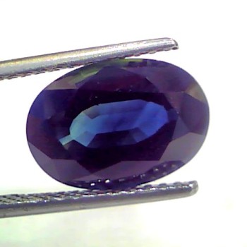 6.01 Ct IGI Certified Untreated Natural Ceylon Deep Blue Sapphire