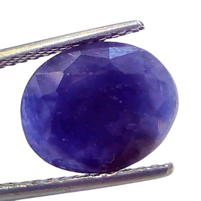 6.11 Ct Certified Unheated Untreated African Blue Sapphire Neelam Stone