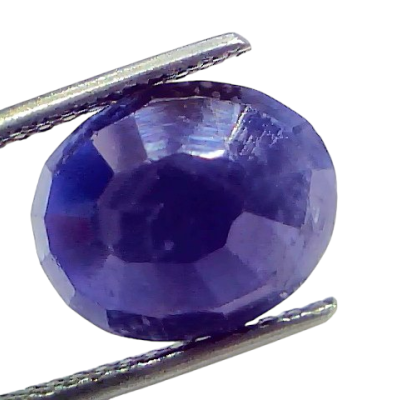 6.11 Ct Certified Unheated Untreated African Blue Sapphire Neelam Stone