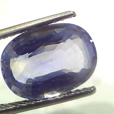 6.32 Ct IGI Certified Unheated Untreated Natural Ceylon Blue Sapphire