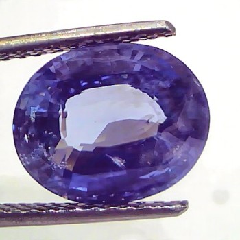 6.50 Ct IGI Certified Unheated Untreated Natural Ceylon Blue Sapphire