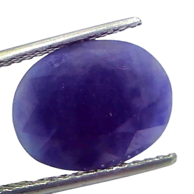6.57 Ct Certified Unheated Untreated African Blue Sapphire Neelam Stone 6.57 Ct Certified Unheated Untreated African Blue Sapphire Neelam Stone