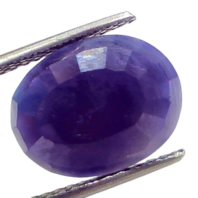 6.57 Ct Certified Unheated Untreated African Blue Sapphire Neelam Stone 6.57 Ct Certified Unheated Untreated African Blue Sapphire Neelam Stone