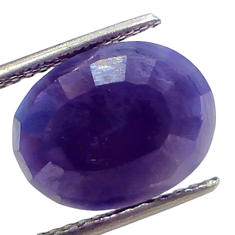 6.57 Ct Certified Unheated Untreated African Blue Sapphire Neelam Stone 6.57 Ct Certified Unheated Untreated African Blue Sapphire Neelam Stone