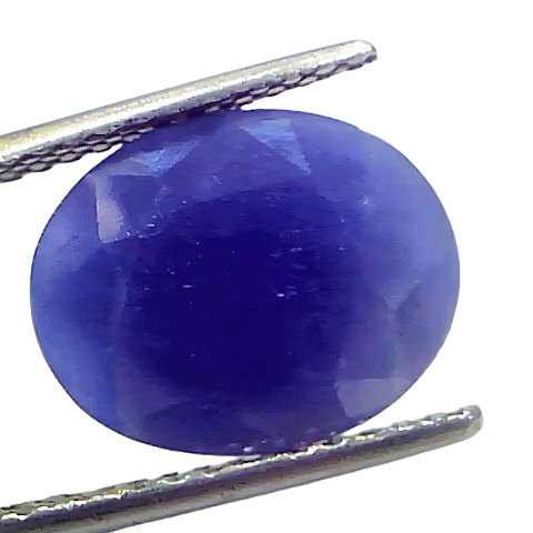 7.36 Ct Certified Unheated Untreated African Blue Sapphire Neelam Stone 7.36 Ct Certified Unheated Untreated African Blue Sapphire Neelam Stone