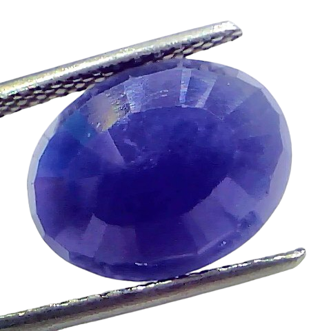 7.36 Ct Certified Unheated Untreated African Blue Sapphire Neelam Stone 7.36 Ct Certified Unheated Untreated African Blue Sapphire Neelam Stone