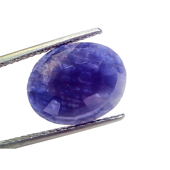 7.50 Ct Certified Unheated Untreated African Blue Sapphire Neelam Stone