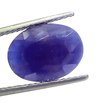 7.60 Ct Certified Unheated Untreated African Blue Sapphire Neelam Stone 7.60 Ct Certified Unheated Untreated African Blue Sapphire Neelam Stone