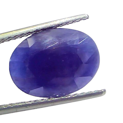 7.60 Ct Certified Unheated Untreated African Blue Sapphire Neelam Stone 7.60 Ct Certified Unheated Untreated African Blue Sapphire Neelam Stone
