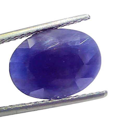 7.60 Ct Certified Unheated Untreated African Blue Sapphire Neelam Stone 7.60 Ct Certified Unheated Untreated African Blue Sapphire Neelam Stone