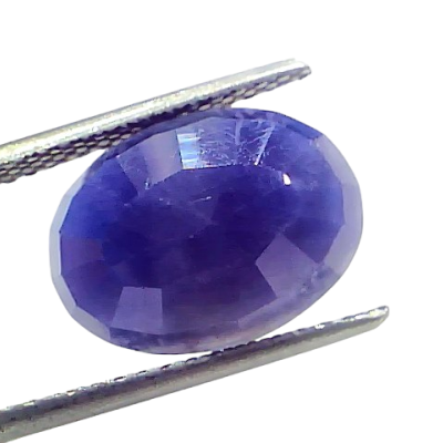 7.60 Ct Certified Unheated Untreated African Blue Sapphire Neelam Stone 7.60 Ct Certified Unheated Untreated African Blue Sapphire Neelam Stone