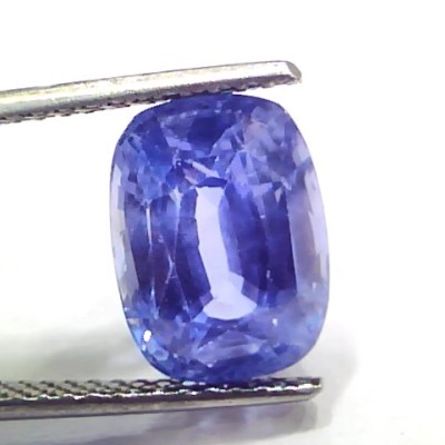 8.28 Ct IGI Certified Unheated Untreated Burma Blue Sapphire AAAAA