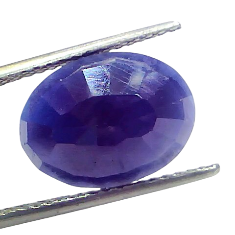 8.37 Ct Certified Unheated Untreated African Blue Sapphire Neelam Stone 8.37 Ct Certified Unheated Untreated African Blue Sapphire Neelam Stone
