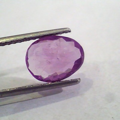 2.60 Ct Unheated Untreated Natural Purple Sapphire Khuni Neelam