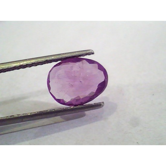 2.60 Ct Unheated Untreated Natural Purple Sapphire Khuni Neelam