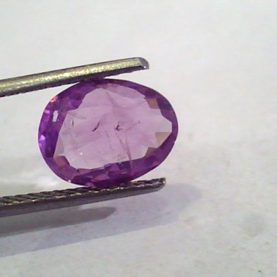 2.60 Ct Unheated Untreated Natural Purple Sapphire Khuni Neelam