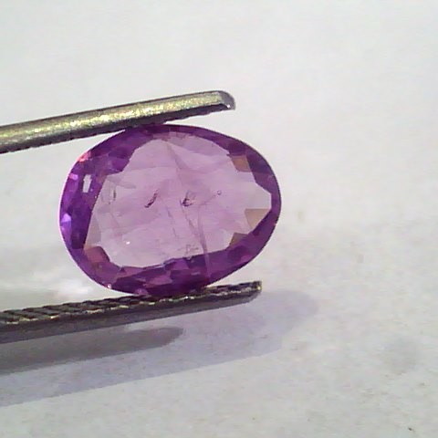 2.60 Ct Unheated Untreated Natural Purple Sapphire Khuni Neelam