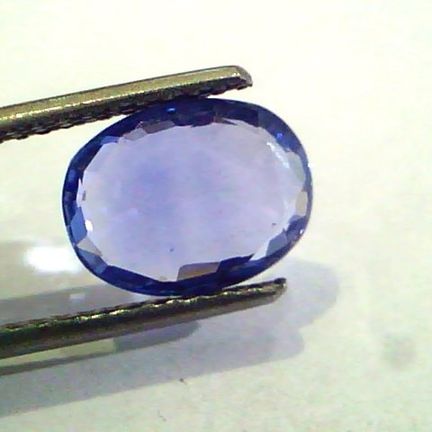 3.06 Ct Unheated Untreated Natural Ceylon Blue Sapphire Neelam Gems