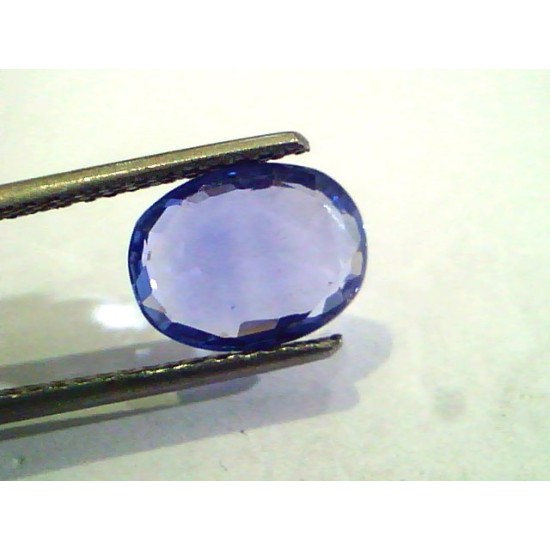 3.06 Ct Unheated Untreated Natural Ceylon Blue Sapphire Neelam Gems