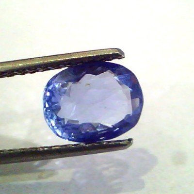 3.19 Ct Unheated Untreated Natural Ceylon Blue Sapphire Neelam Gems