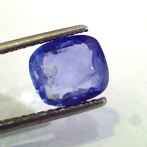3.19 Ct Unheated Untreated Natural Ceylon Blue Sapphire Neelam Gems
