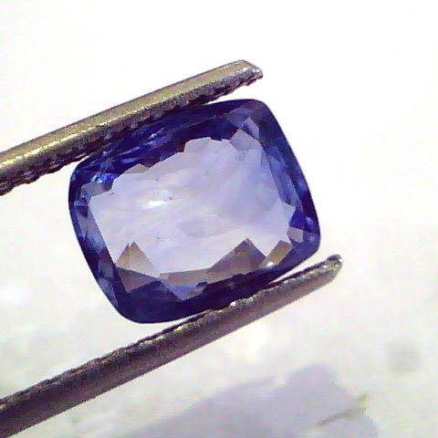 3.21 Ct Unheated Untreated Natural Srilankan Blue Sapphire Neelam Gems