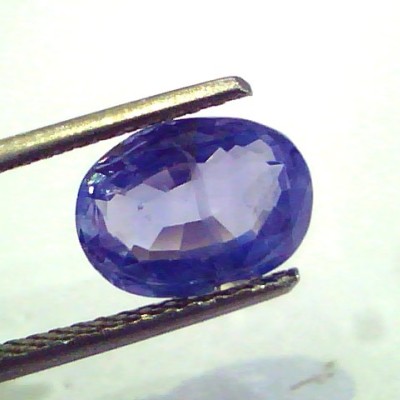 3.27 Ct Unheated Untreated Natural Ceylon Blue Sapphire Neelam Gems