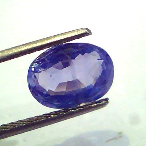 3.27 Ct Unheated Untreated Natural Ceylon Blue Sapphire Neelam Gems