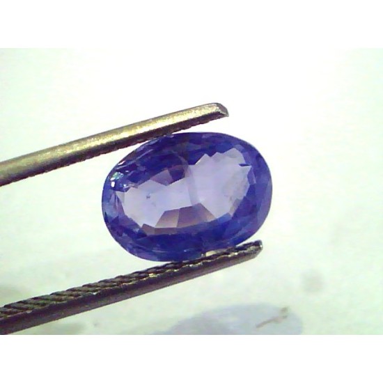 3.27 Ct Unheated Untreated Natural Ceylon Blue Sapphire Neelam Gems
