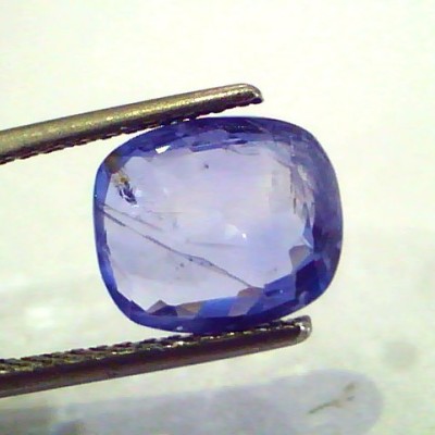 3.47 Ct Unheated Untreated Natural Ceylon Blue Sapphire Neelam Gems