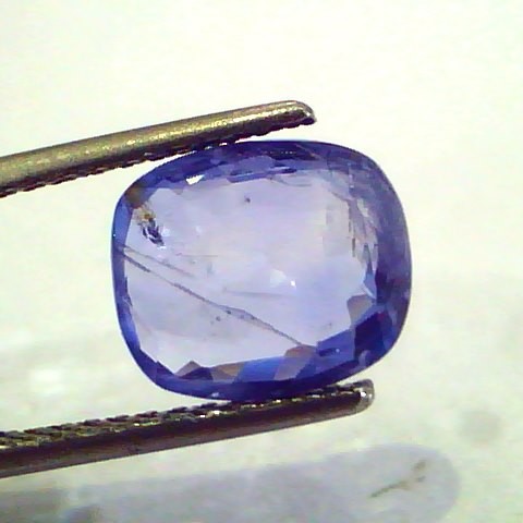 3.47 Ct Unheated Untreated Natural Ceylon Blue Sapphire Neelam Gems