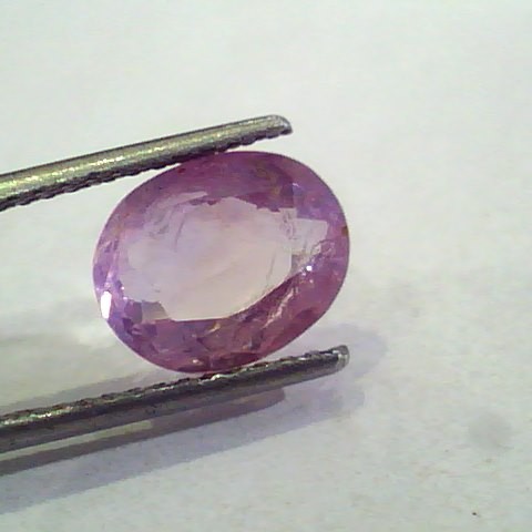 4.29 Ct Untreated Natural Ceylon Pinkish Blue Sapphire Khuni Neelam