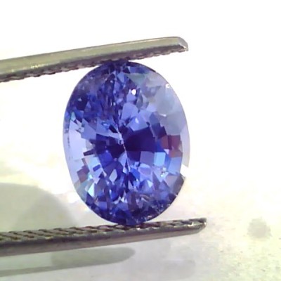4.55 Ct IGI Certified Unheated Natural Ceylon Blue Sapphire AAAAA