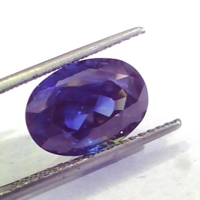 9.09 Ct Unheated Untreated Natural Ceylon Deep Blue Sapphire AAAAA