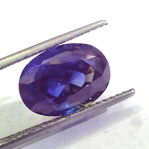 9.09 Ct Unheated Untreated Natural Ceylon Deep Blue Sapphire AAAAA