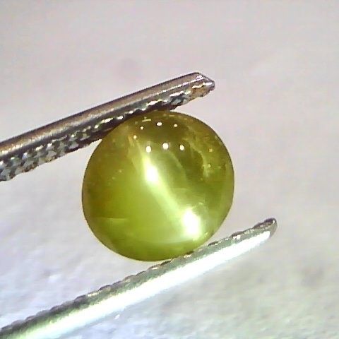 1.34 Ct Certified Untreated Natural Chrysoberyl Cats Eye,Lehsunia