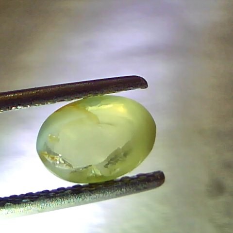 1.44 Ct Certified Untreated Natural Chrysoberyl Ceylon Cats Eye
