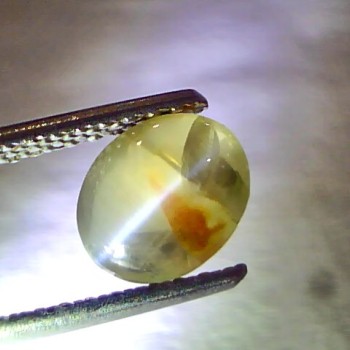 1.56 Ct Certified Untreated Natural Chrysoberyl Ceylon Cats Eye